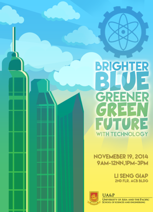 Brighter Blue, Greener Green Poster